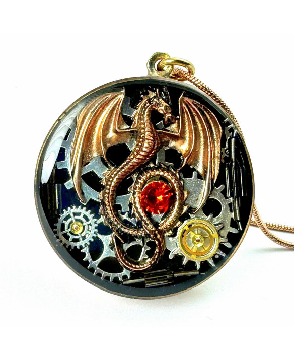 PENDANT - DRAGON GOLDEN BEAST IV