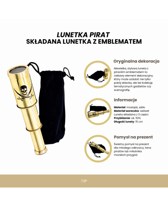 Pirat Scope – A Scope for the Pirate –  Folding Scope with Emblem
