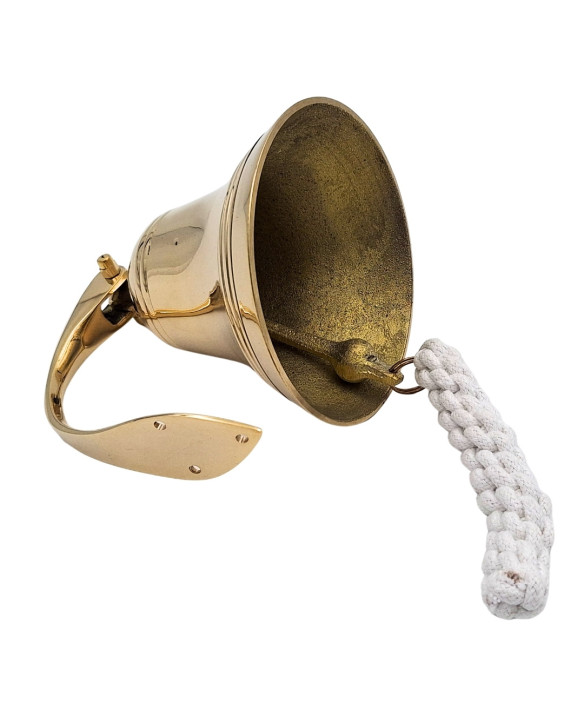 Dzwon Okrętowy Mosiężny Średnica 13 cm - Marynistyczna Dekoracja - HB30/5