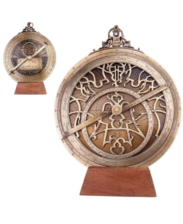 Large European Astrolabe – 20 cm diameter – A premium gift for an astronomer or sailor – H35