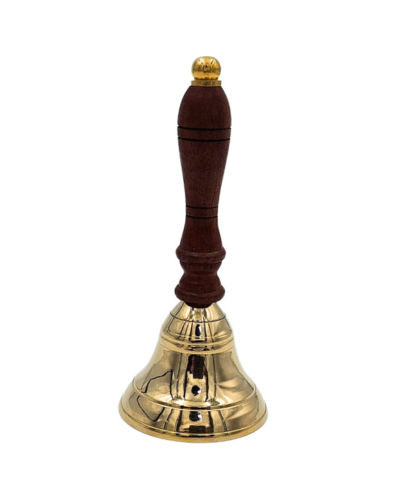 Brass Hand Bell with Wooden Handle – Retro – HB70/3