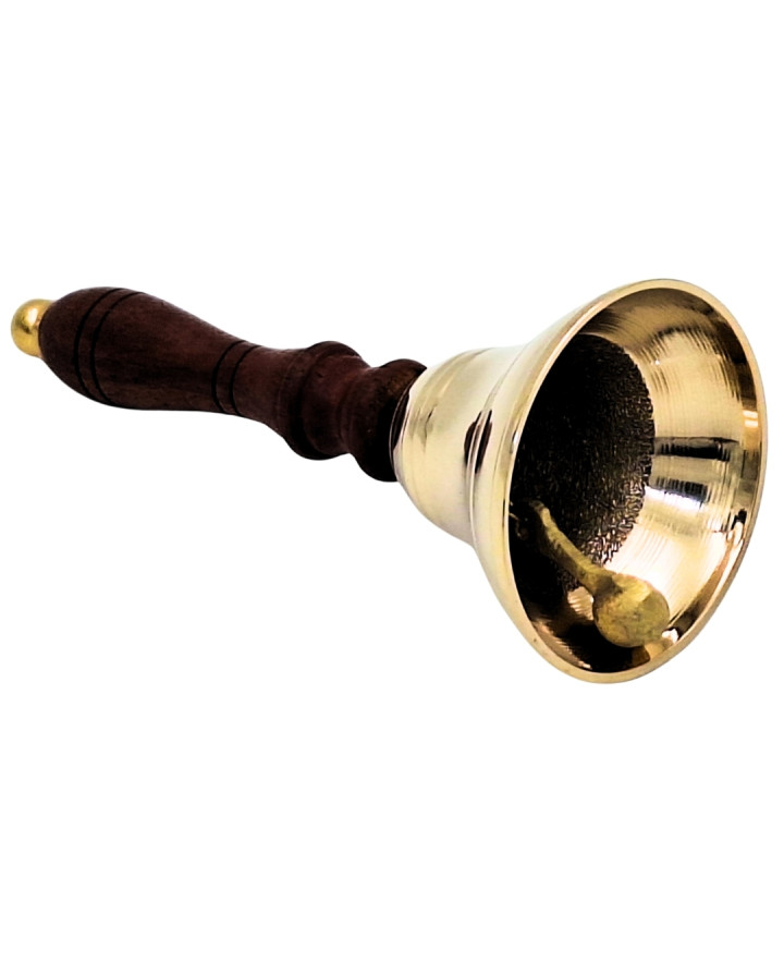 Brass Hand Bell with Wooden Handle – Retro – HB70/3