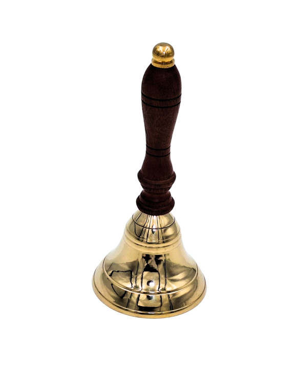 Brass Hand Bell with Wooden Handle – Retro – HB70/3