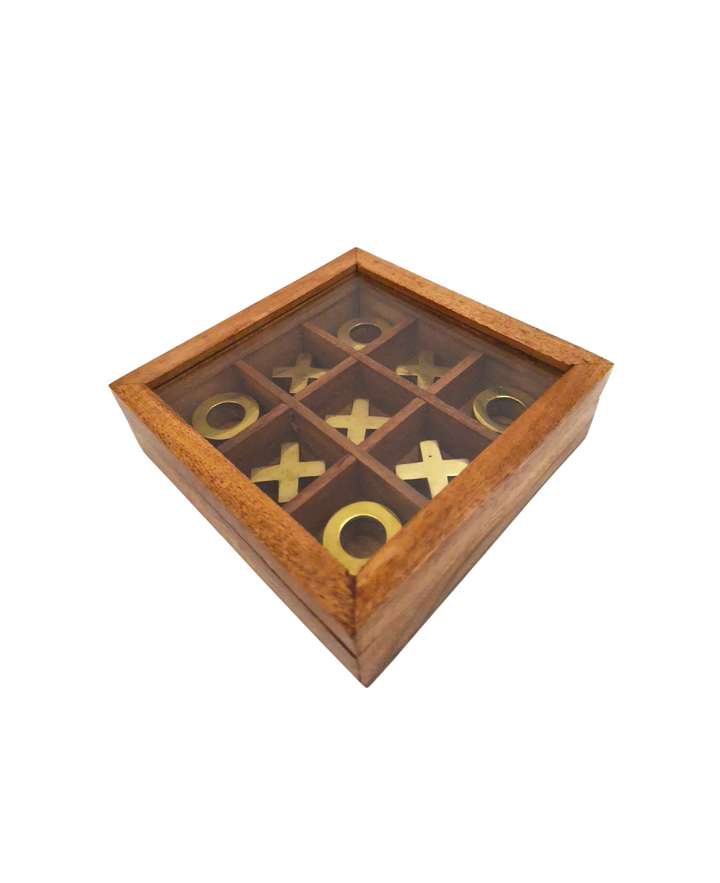 Tic-tac-toe in a box with a glass lid - DNU-004
