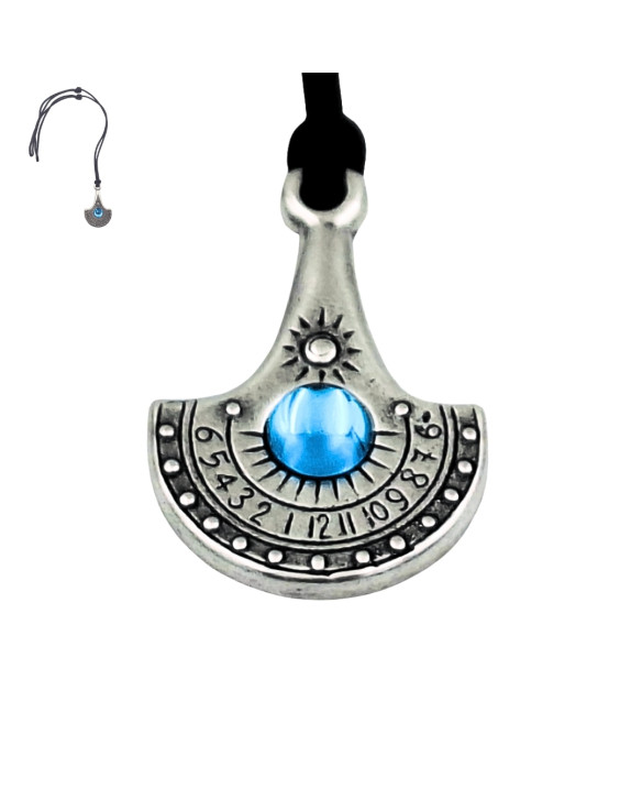 Sun Watch Necklace – Nil – Silver-plated Zamak + Czech crystal – NIL33