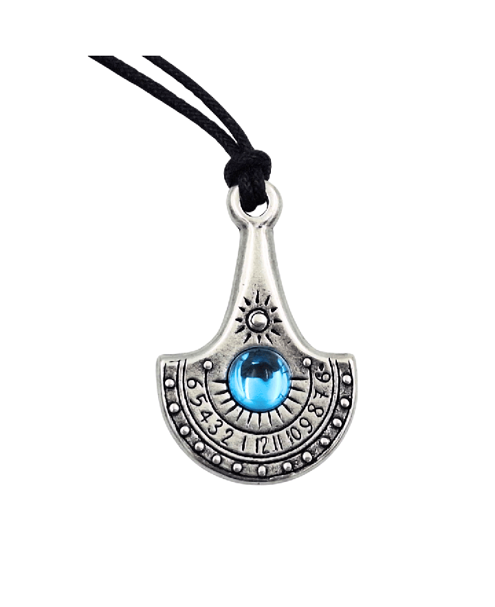 Sun Watch Necklace – Nil – Silver-plated Zamak + Czech crystal – NIL33