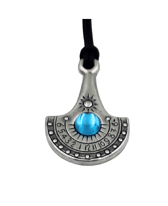 Sun Watch Necklace – Nil – Silver-plated Zamak + Czech crystal – NIL33