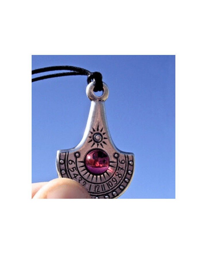 Sun Watch Necklace – Nil – Silver-plated Zamak + Czech crystal – NIL33