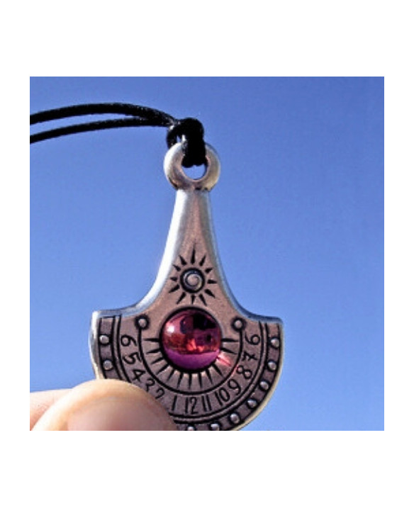 Sun Watch Necklace – Nil – Silver-plated Zamak + Czech crystal – NIL33