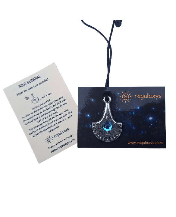 Sun Watch Necklace – Nil – Silver-plated Zamak + Czech crystal – NIL33