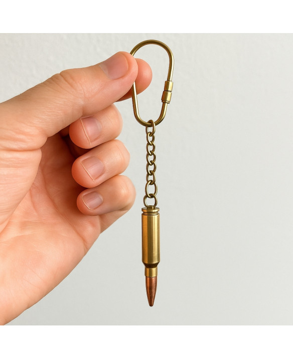 Bullet-shaped key ring in an elegant box – Military gift – KRT18A
