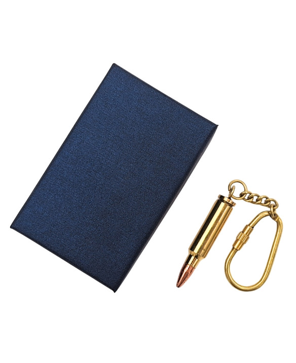Bullet-shaped key ring in an elegant box – Military gift – KRT18A