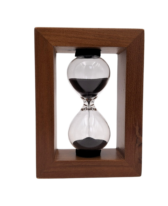 3-Minute Sand Timer in a Wooden Frame – An Elegant Decoration – M123