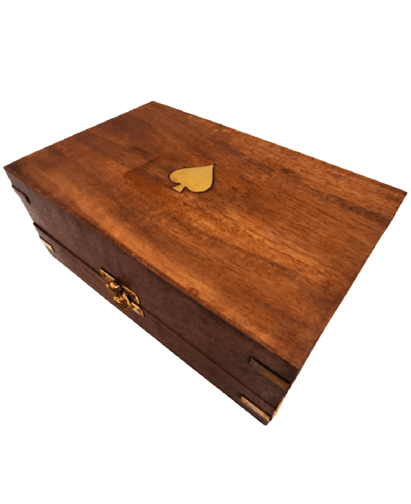 Elegant Poker Set in a Wooden Box – 100 chips - DNU-102