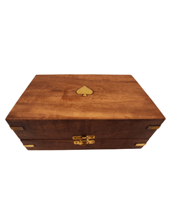 Elegant Poker Set in a Wooden Box – 100 chips - DNU-102