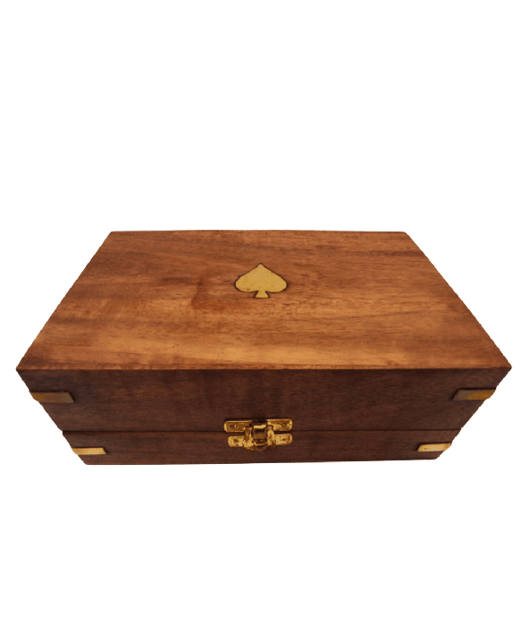 Elegant Poker Set in a Wooden Box – 100 chips - DNU-102