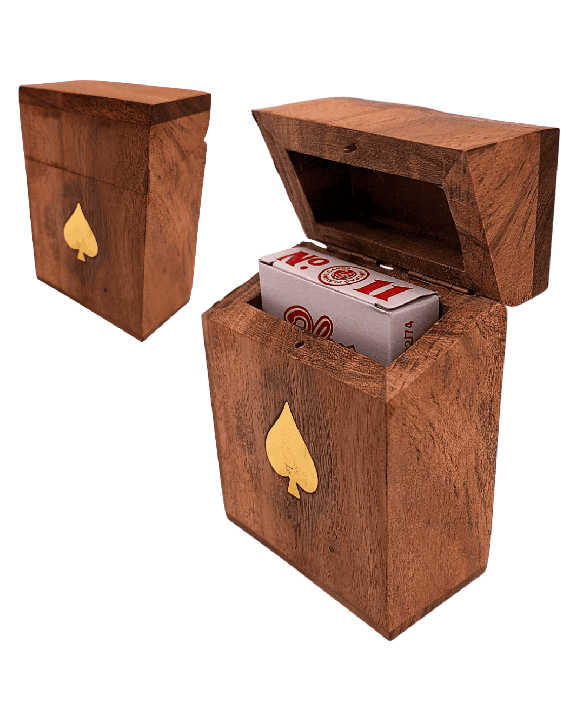 A Deck of Cards in a Wooden Box - DNU-2985