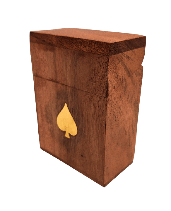 A Deck of Cards in a Wooden Box - DNU-2985