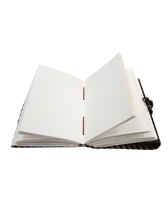 Retro Leather Notebook, 200 pages, Sun and Moon design – AH05
