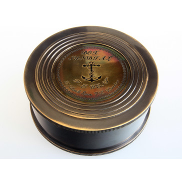 COMPASS - SUNDIAL BOX F.L. West 1885 2