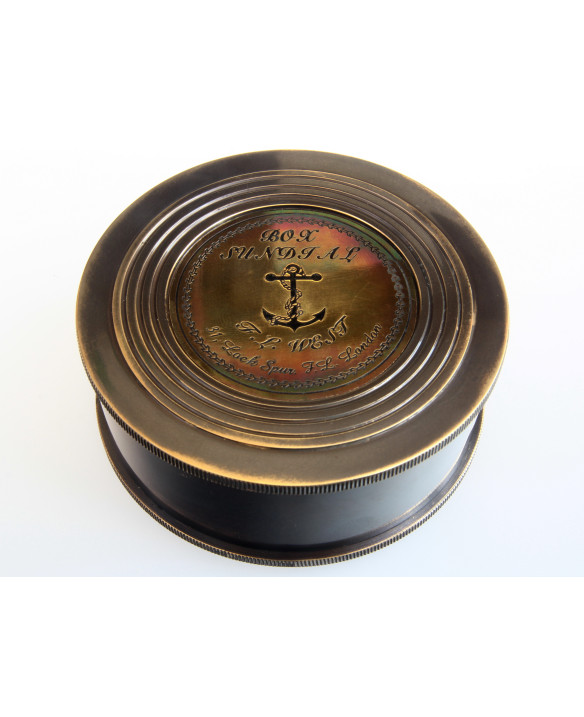 COMPASS - SUNDIAL BOX F.L. West 1885