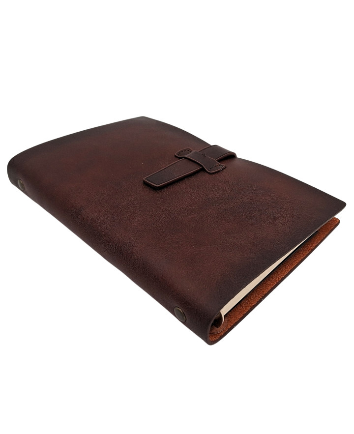 Elegancki Notes Skórzany A6 Retro Vintage z Zamknięciem – Pamiętnik – EE3