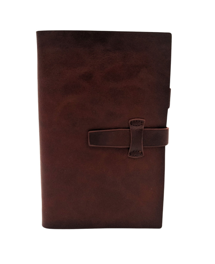 Elegancki Notes Skórzany A6 Retro Vintage z Zamknięciem – Pamiętnik – EE3