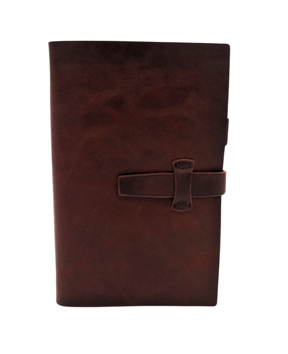 Elegancki Notes Skórzany A6 Retro Vintage z Zamknięciem – Pamiętnik – EE3