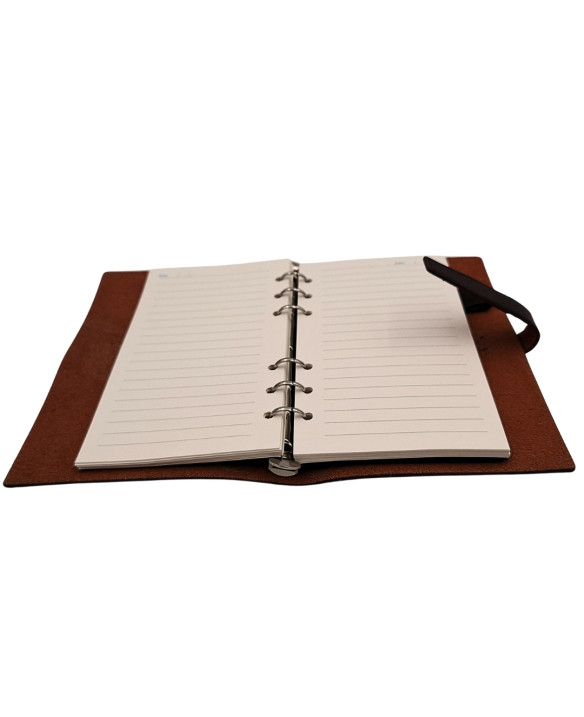 Elegancki Notes Skórzany A6 Retro Vintage z Zamknięciem – Pamiętnik – EE3