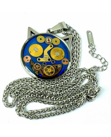 WISIOR - kotek granatowy II (silver)