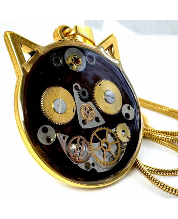 WISIOR - kotek czarny II (złoty)