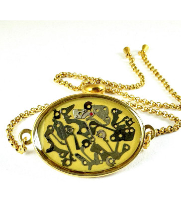 Bransoletka owalna - zatrzymaj czas - beżowa I 2