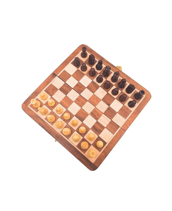 Szachy drewniane magnetyczne - gra strategiczna - G201Z
