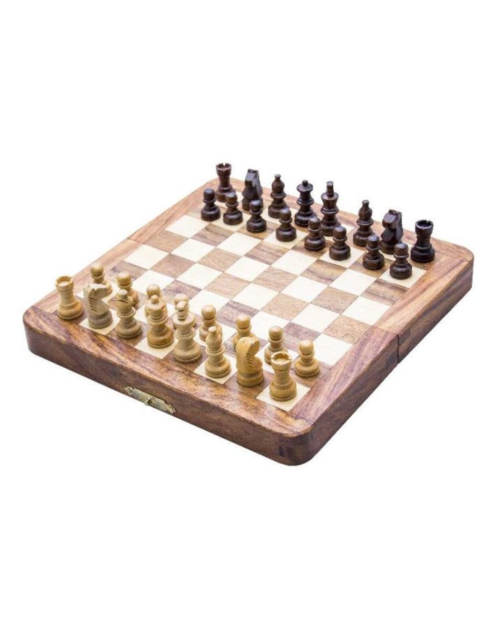Szachy drewniane magnetyczne - gra strategiczna - G201Z
