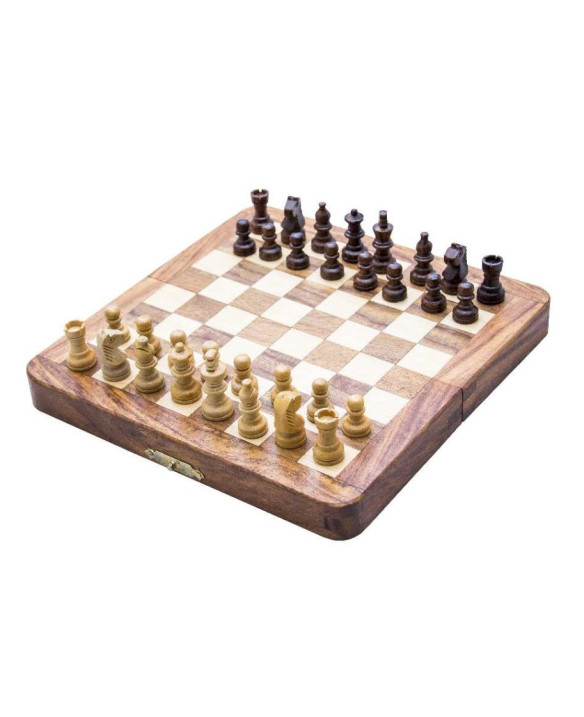 Szachy drewniane magnetyczne - gra strategiczna - G201Z