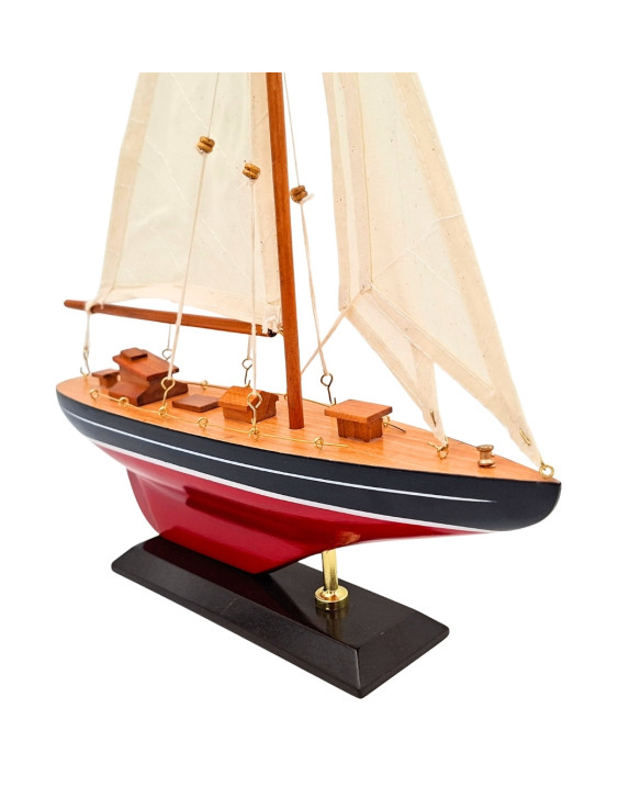Drewniany Model Jachtu Żaglowego - F1705