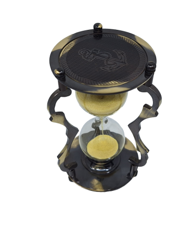 Klepsydra mosiężna - wykończenie antyk 5min - NC2677 2