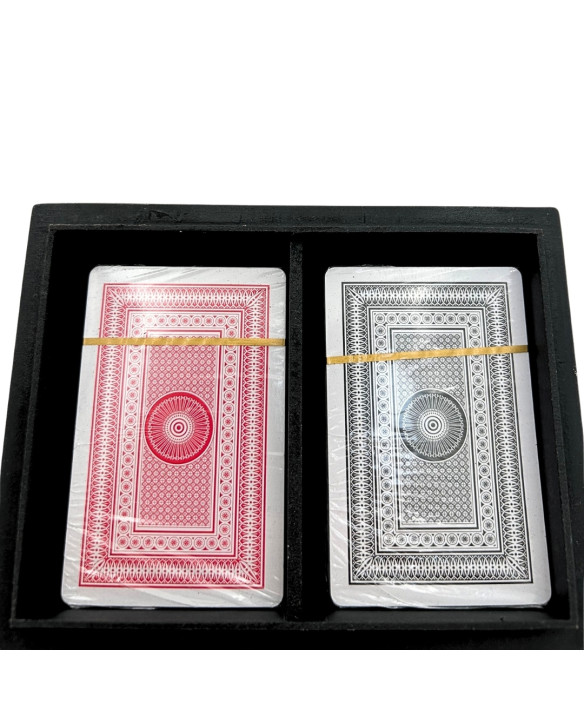 Two Decks of Cards in a Resin Box – An Elegant Gift for Gamers – G1220A