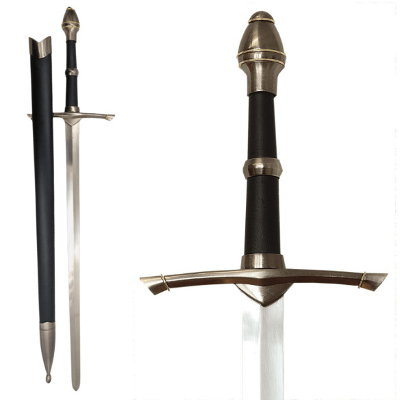 Stalowy Miecz Rycerski w Pochwie - Replika 105 cm – SW-161