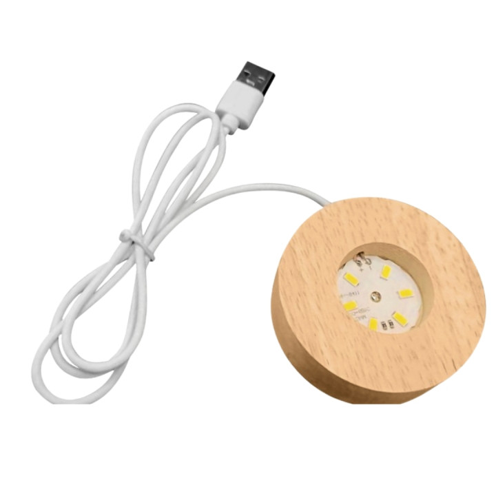 Szklana Kula 3D Droga Mleczna - Lampka Nocna LED USB - Gadżet na Biurko - KDM