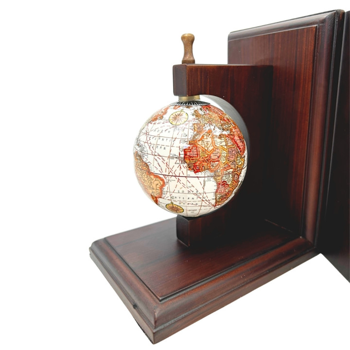 Bookend Podpórki do Książek Globusy - Prezent dla Podróżnika - NC2677C
