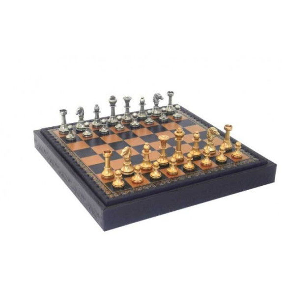 Ekskluzywne Mosiężne Szachy Italfama 28x28 cm – N001