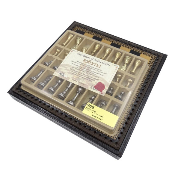 Ekskluzywne Mosiężne Szachy Italfama 28x28 cm – N001