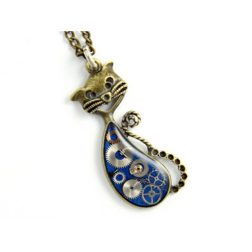 STEAM-CAT BLUE PENDANT