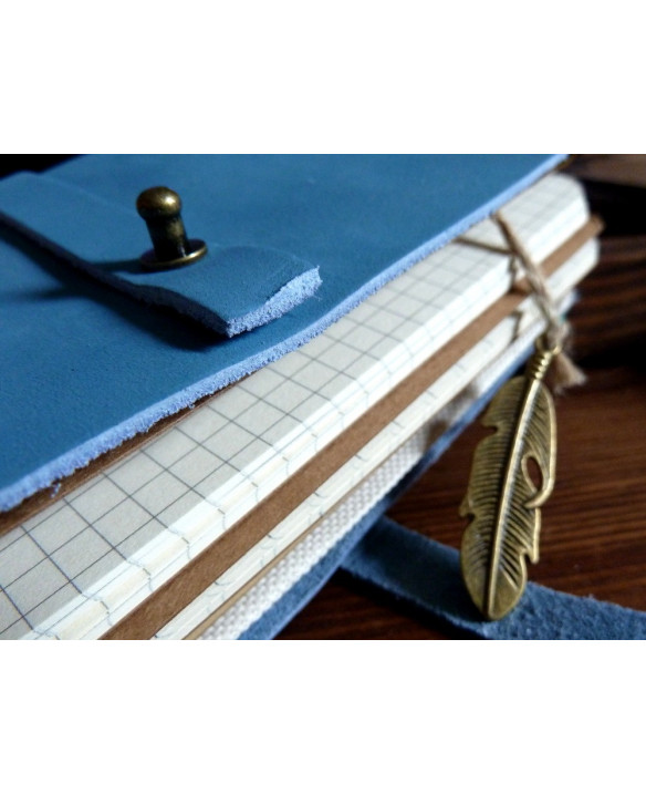 VINTAGE MIDI NOTEBOOK - BLUE