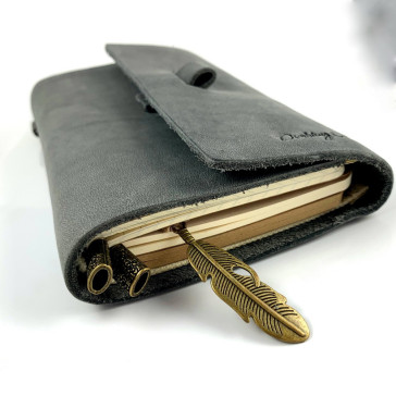 VINTAGE MIDI NOTEBOOK - GREY + ACCESSORIES