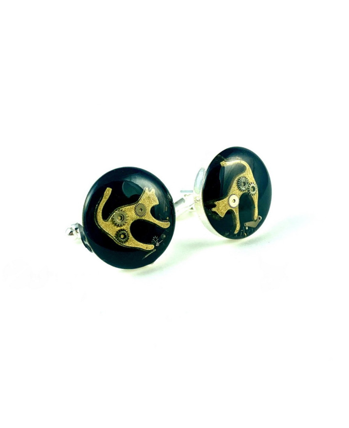 HAIR CLIPS - STEAM DREAM - CAT GOLDEN (BLACK)