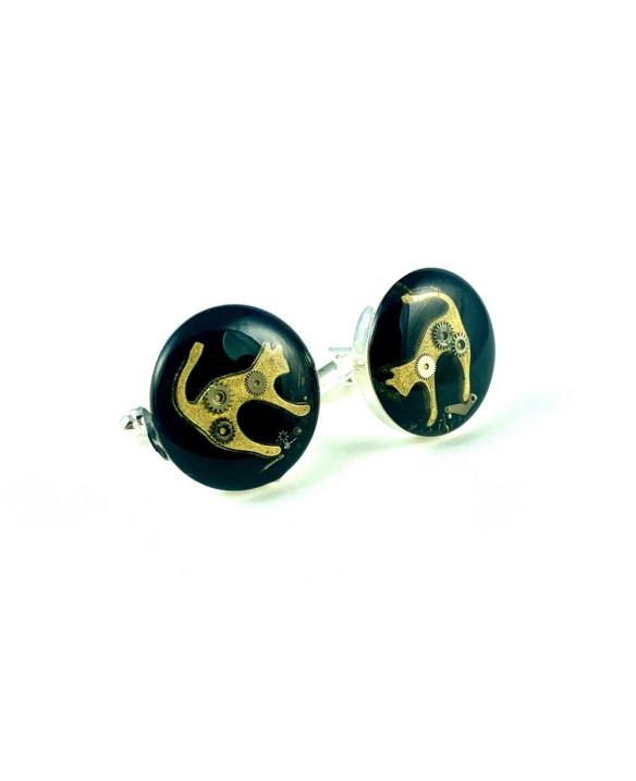 HAIR CLIPS - STEAM DREAM - CAT GOLDEN (BLACK)