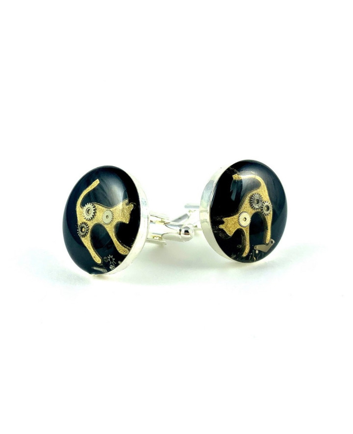 HAIR CLIPS - STEAM DREAM - CAT GOLDEN (BLACK)