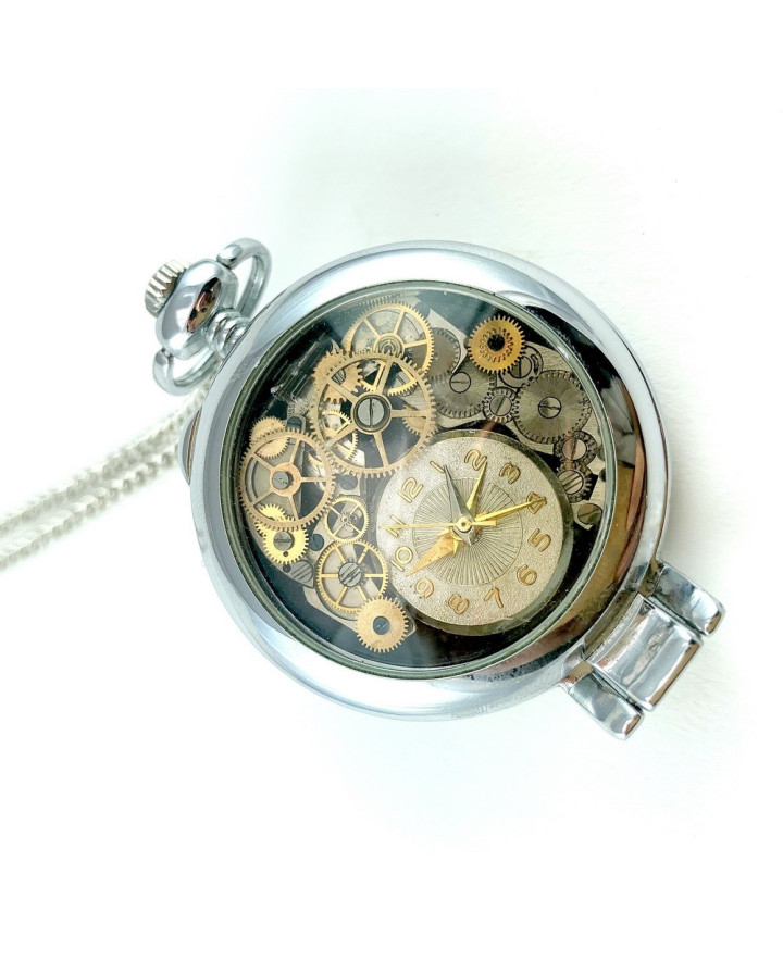 PENDANT – TIME TRAVELER 3D – SILVER ELEGANCE